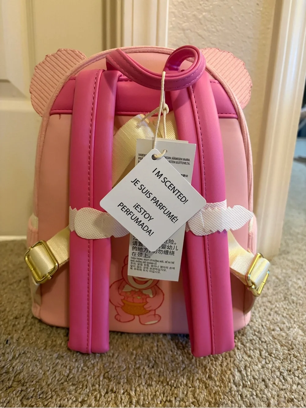 Loungefly Disney Parks Exclusive Pink Lotso Bear Kids Backpack Scented NWT